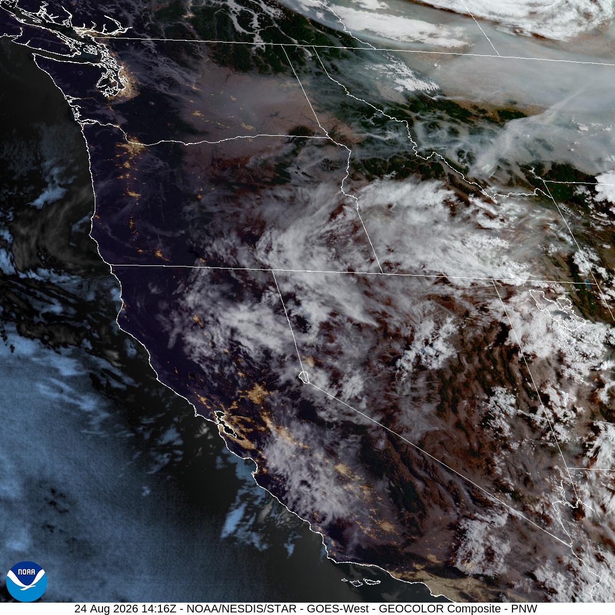 Satellite Imagery of western US
